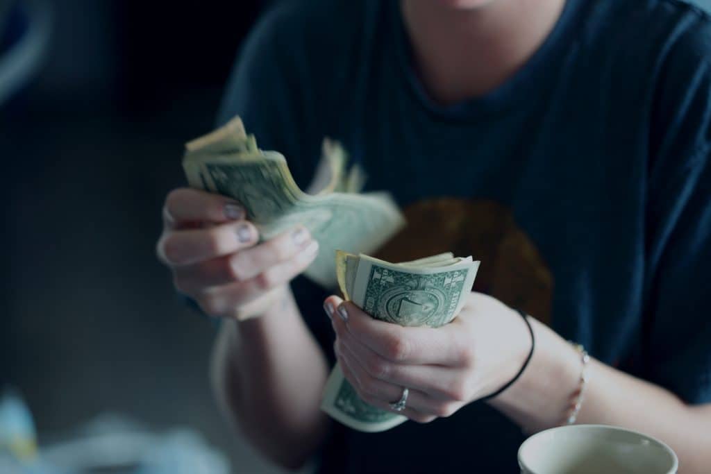 Someone coming up with cash